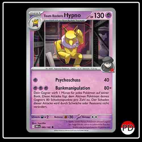 Team Rockets Hypno 080/182 Pokemon Ewige Rivalen