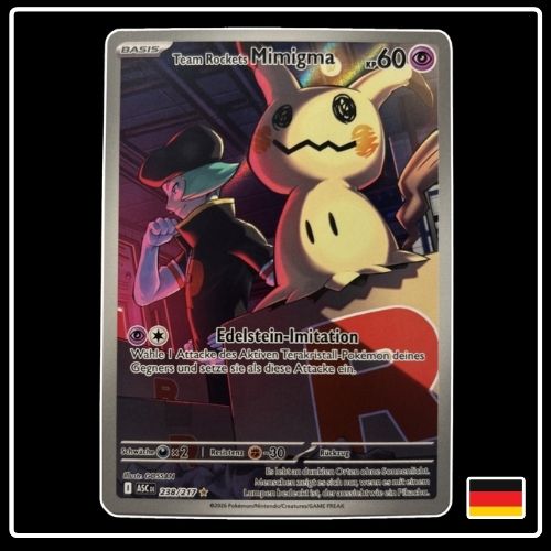 Team Rockets Mimigma Illustration Rare 238/217 Pokemon Erhabene Helden
