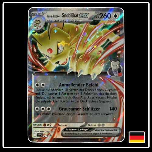 Team Rockets Snobilikat ex SVP DE 218 SV Black Star Promo