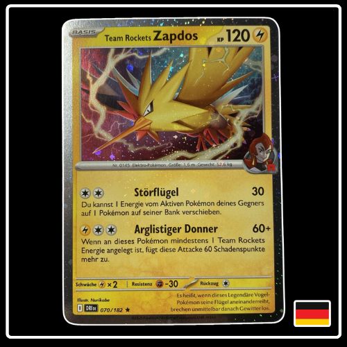 Team Rockets Zapdos Cosmic Holo Promo Ewige Rivalen