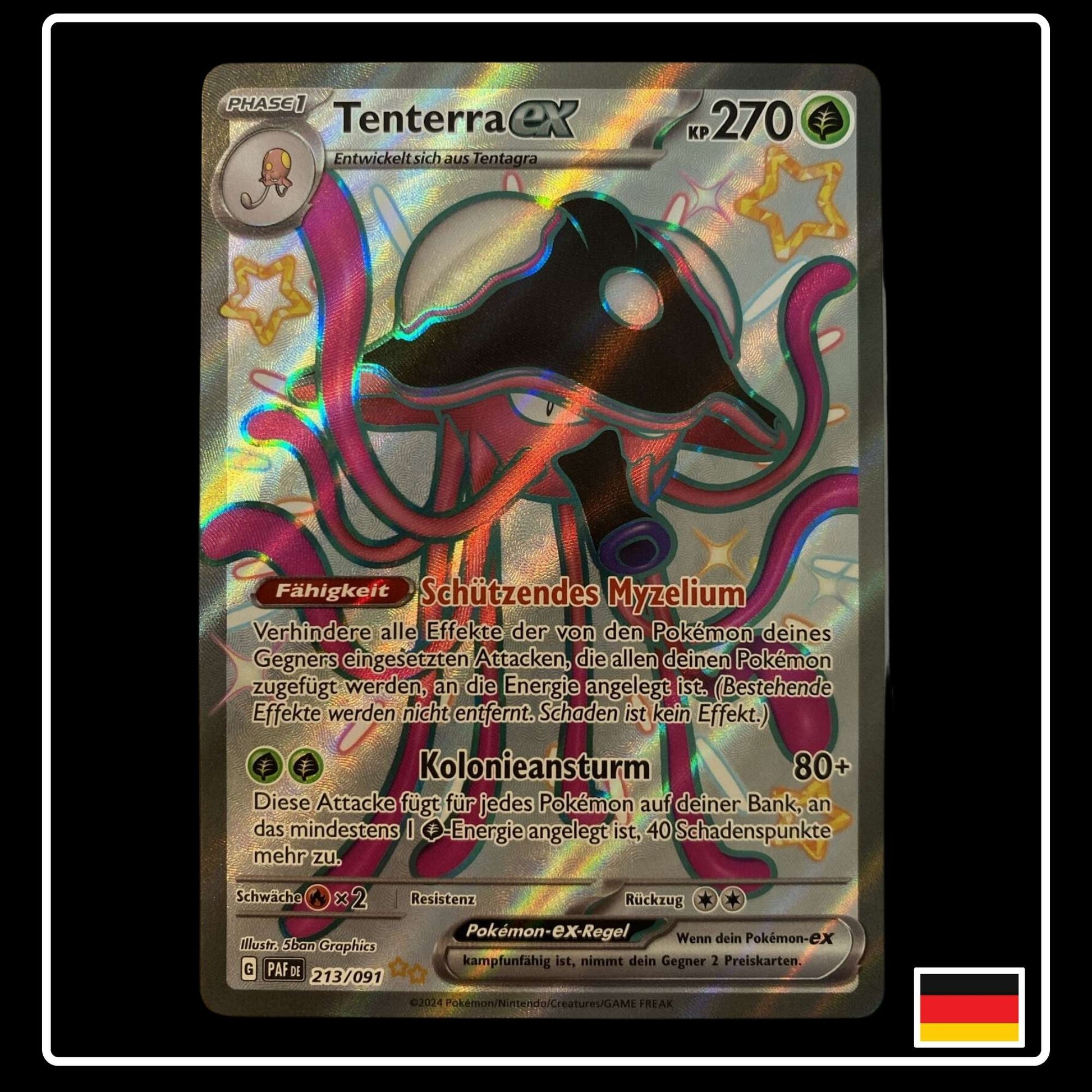 Shiny Tenterra ex Full Art Karte in Paldeas Schicksale