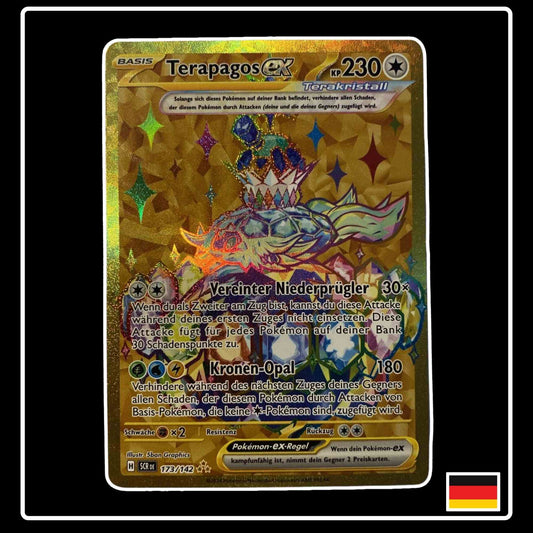 Terapagos ex GOLD 173/142 Pokemon Stellarkrone