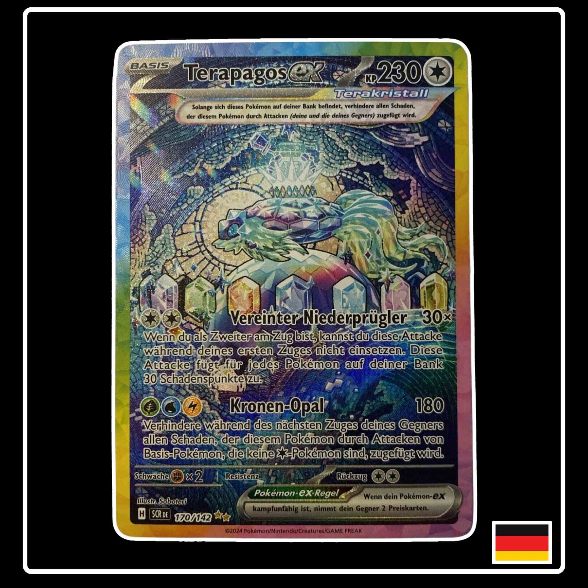 how many ex pokemon cards are allowed in a deck Terapagos Ex #170/142 : Stellar Crown main image 1