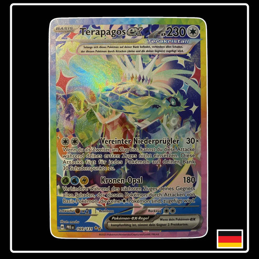 Terapagos Special Illustration Rare Pokémon Karte – Prismatische Entwicklungen, Deutsch, holografisch, selten