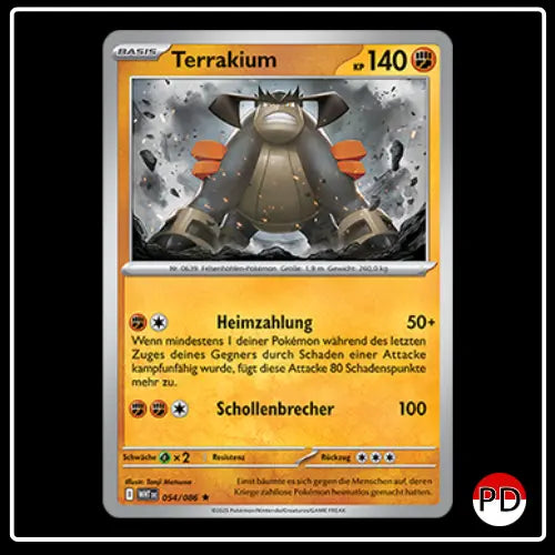 Terrakium 054/086 Pokemon Weisse Flammen