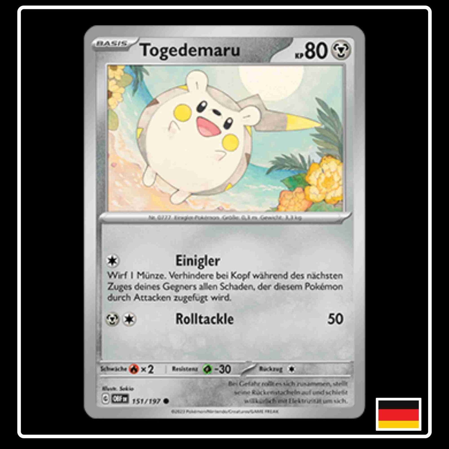 Togedemaru Pokemon Karte