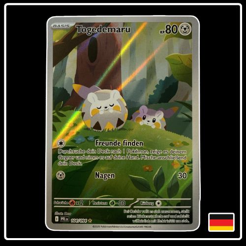 Togedemaru Illustration Rare 104/094 Pokemon Fatale Flammen