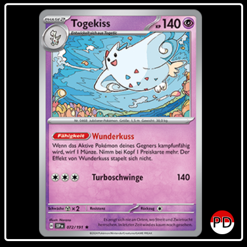 Togekiss 072/191 Pokemon Stürmische Funken