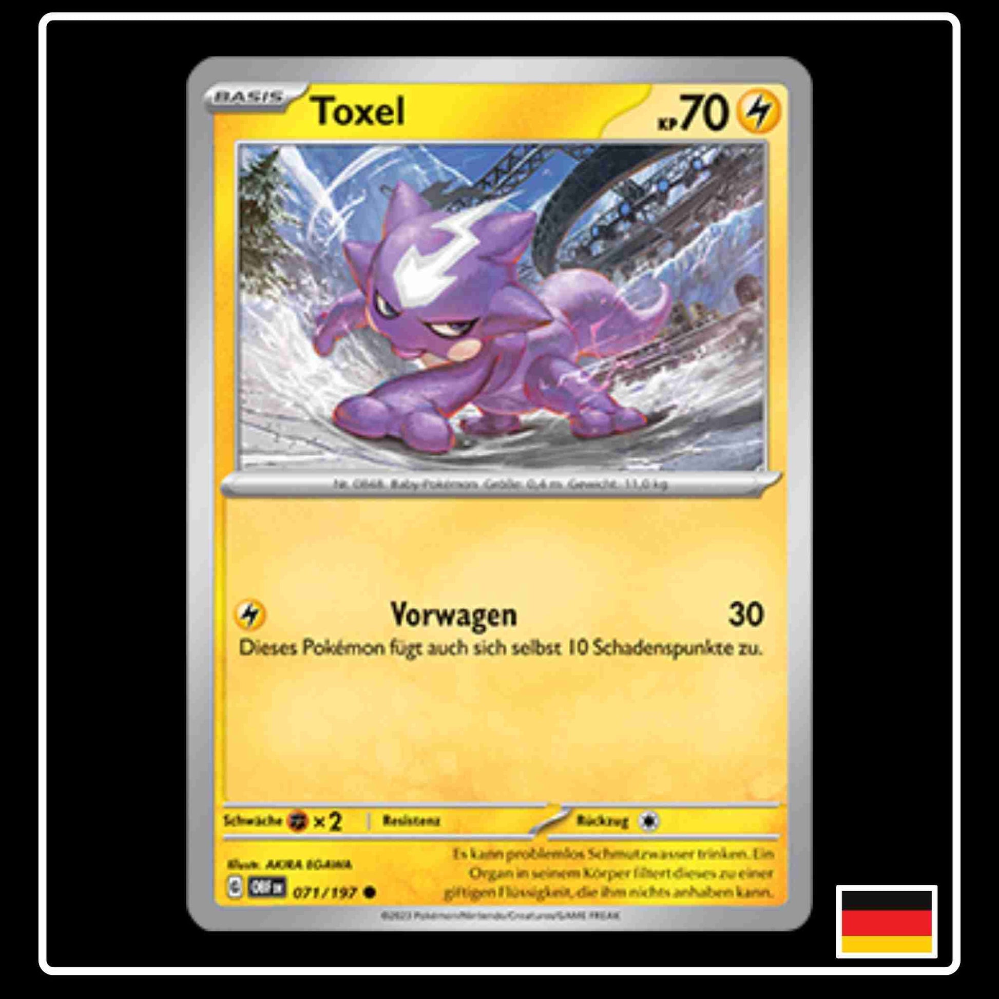 Toxel Pokemon Karte