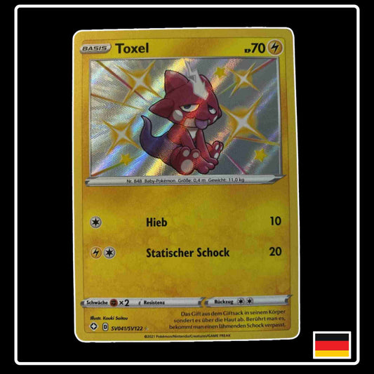 Toxel Shiny SV041/SV122 Pokemon Karte aus Glänzendes Schicksal