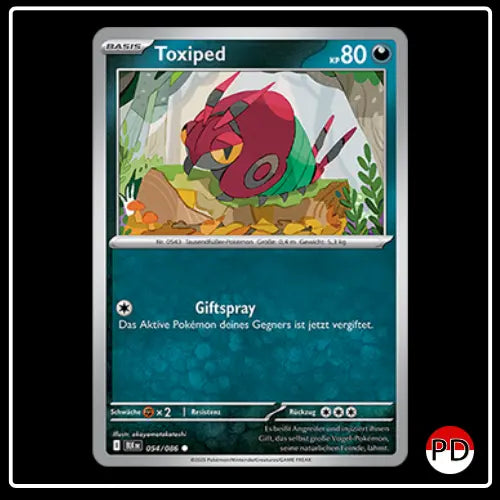 Toxiped 054/086 Pokemon Schwarze Blitze