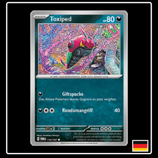 Toxiped Pokemon Karte 115/167 aus dem Set Maskerade im Zwielicht