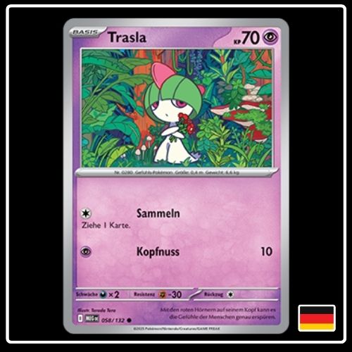 Trasla 058/132 Pokemon Mega Entwicklung