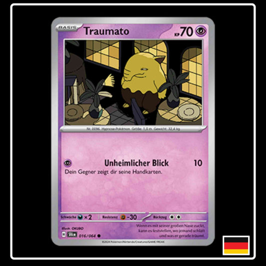 Traumato 016/064 Pokemon Karte aus Karmesin und Purpur Nebel der Sagen