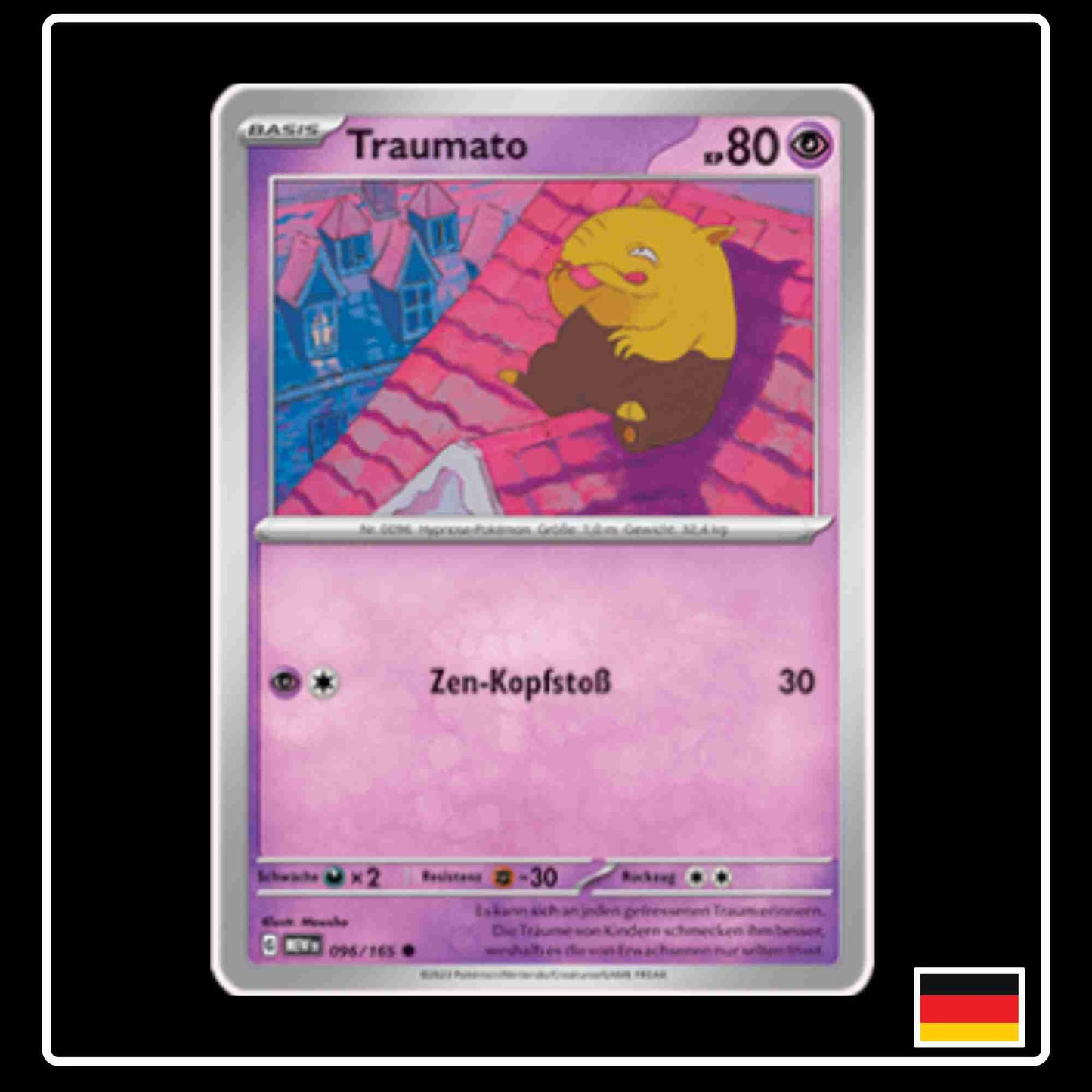 Traumato 097/165 aus dem Pokemon Set Karmesin & Purpur 151 