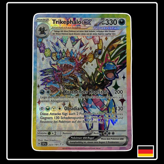 Trikephalo ex Full Art 223/191 Pokemon Stürmische Funken