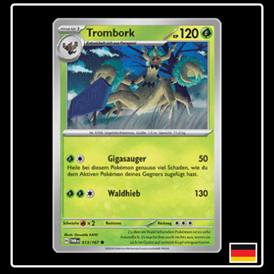 Trombork Pokemon Karte 013/167 aus dem Set Maskerade im Zwielicht