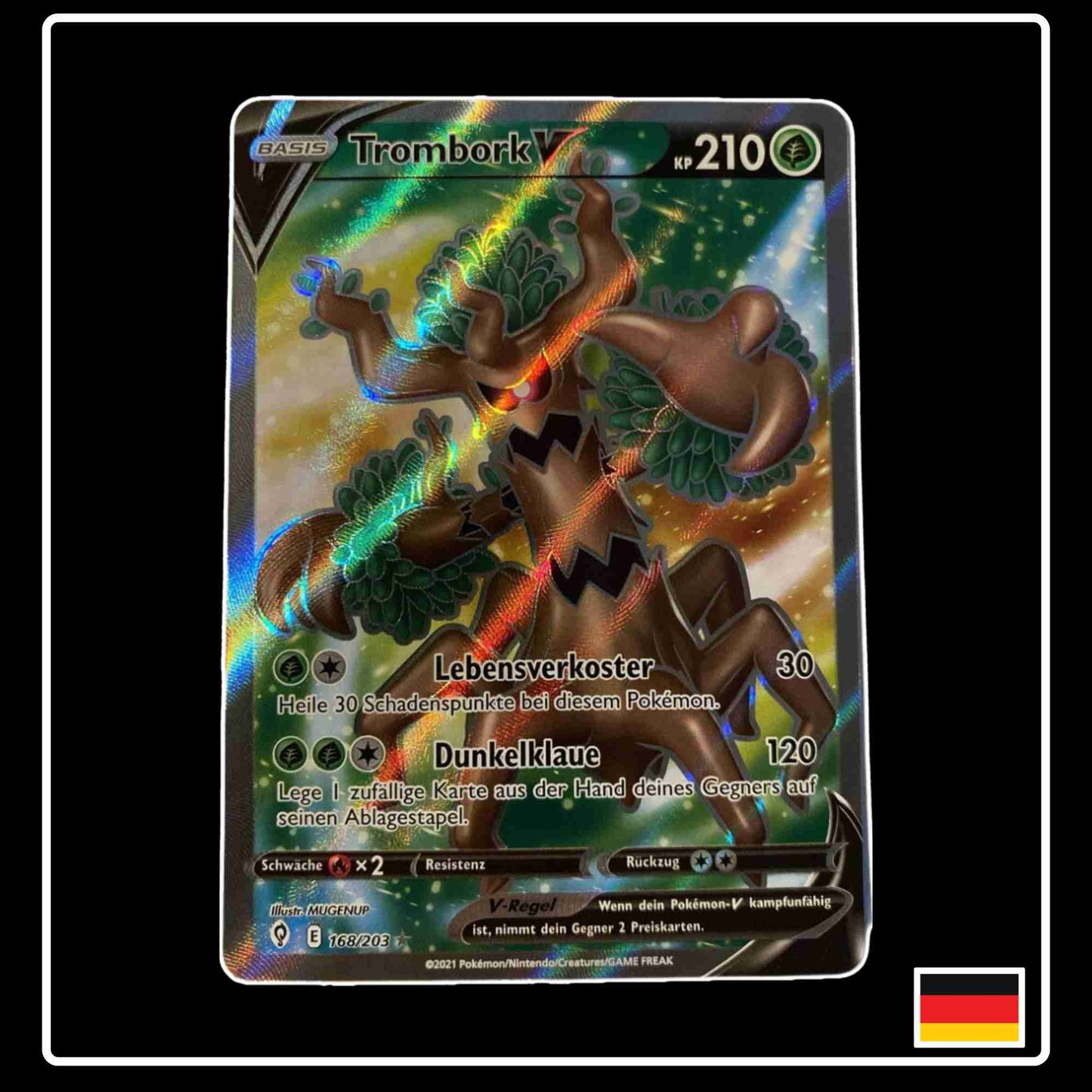 Trombork V Full Art 168/203 aus dem Pokemon Set Drachenwandel