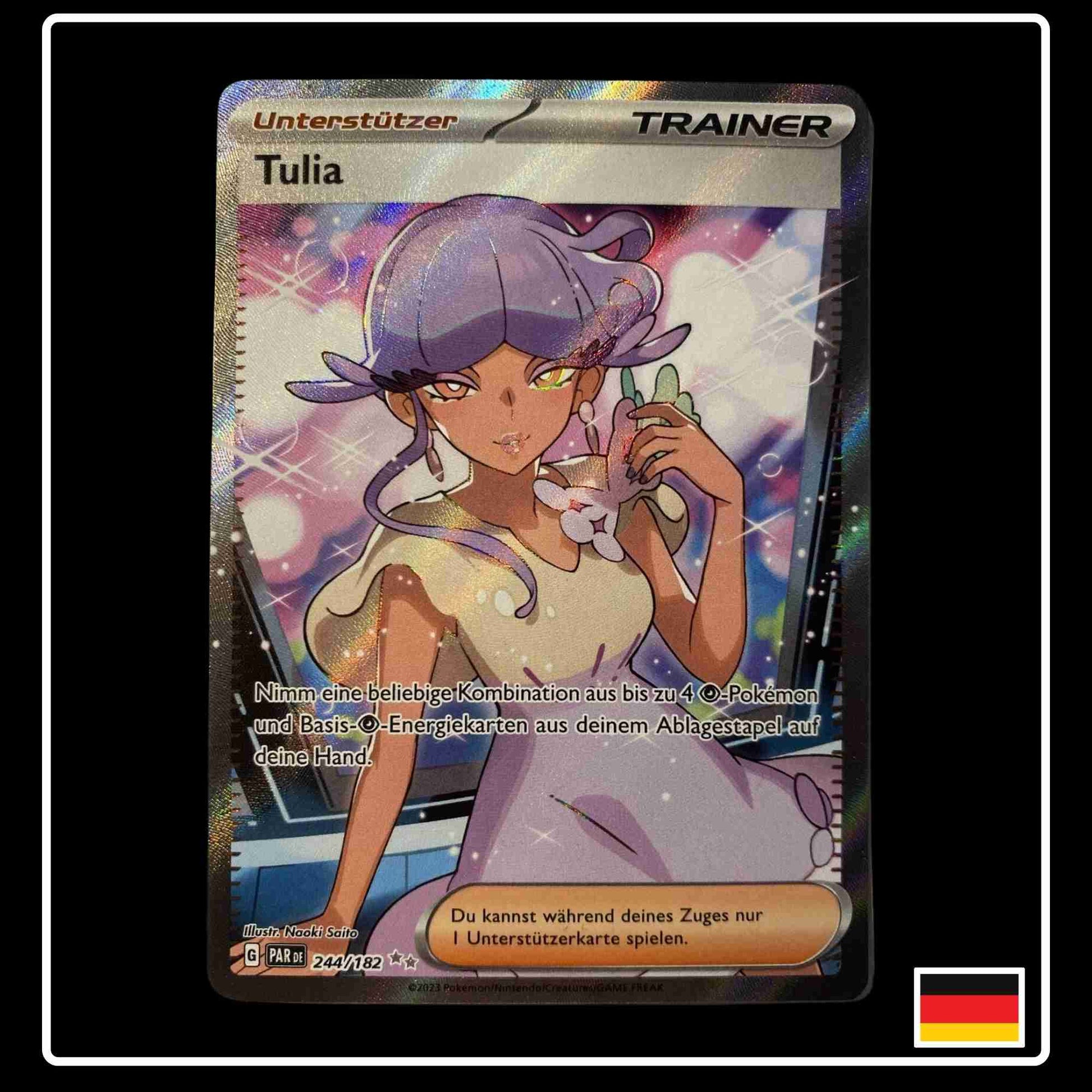 Tulia Trainer Full Art Deutsch 244/182 Paradox Rift PokeDirris Tulia Trainer Full Art Deutsch 244/182 Paradox Rift PokeDirris