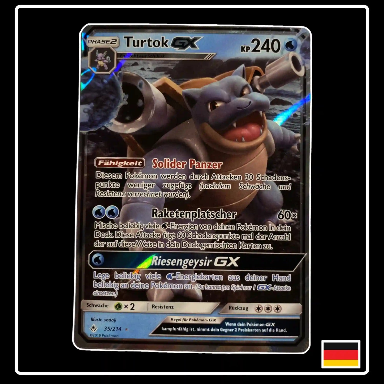 Turtok GX 35/214 Pokemon Kräfte im Einklang