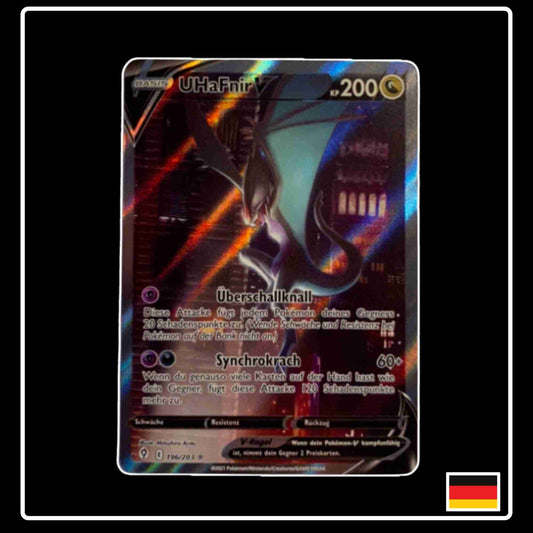 UHaFnir V Alt Art 196/203 Pokemon Karte aus dem Set Drachenwandel