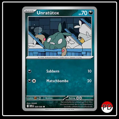 Unratütox 059/086 Pokemon Weisse Flammen