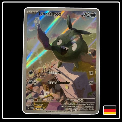 Unratütox Illustration Rare 140/086 Pokemon Weisse Flammen