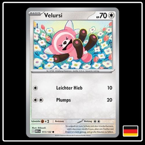 Velursi 111/132 Pokemon Mega Entwicklung