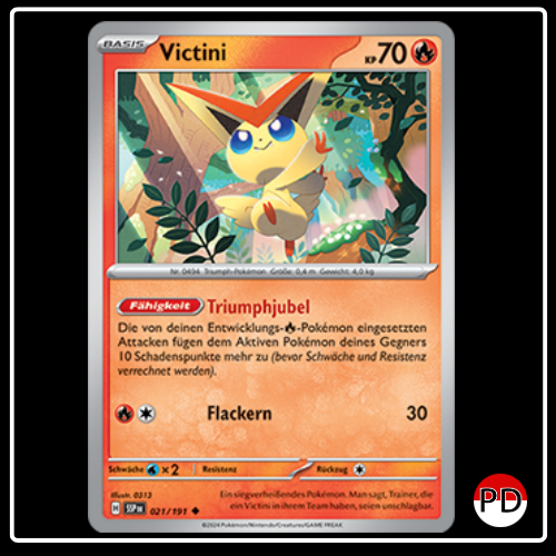 Victini 021/191 Pokemon Stürmische Funken Sammelkarten