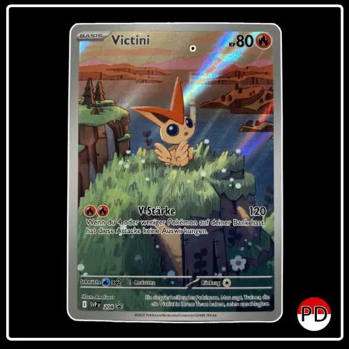 Victini Illustration Rare SVP DE 208 Pokemon Black Star Promo