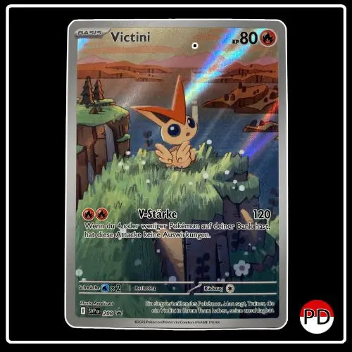 Victini Illustration Rare SVP DE 208 Pokemon Black Star Promo