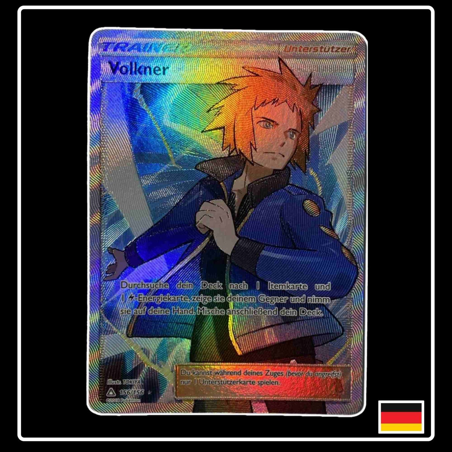 Volkner Full Art Trainer Pokemon Karte Ultra-Prisma