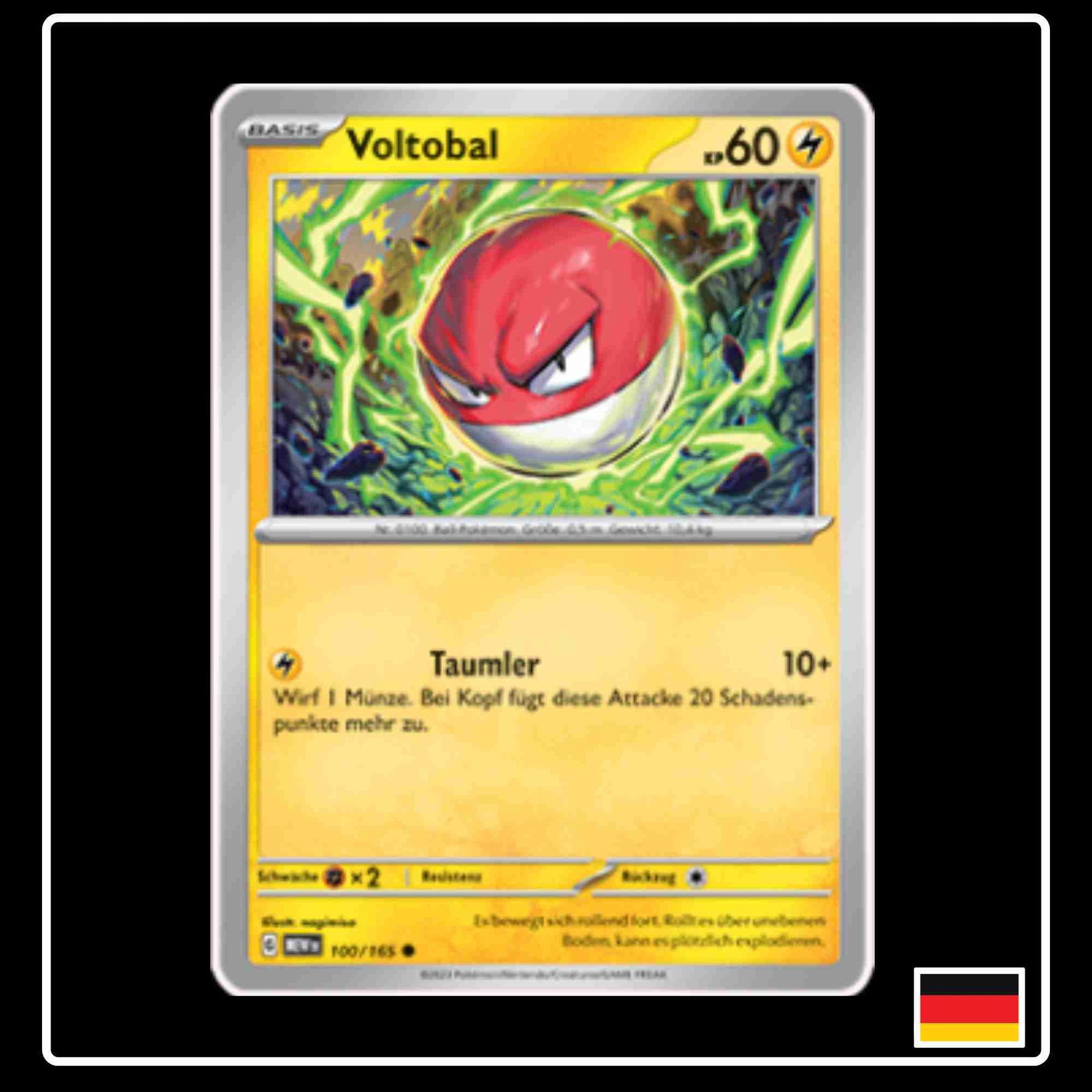 Voltobal 100/165 aus dem Pokemon Set Karmesin & Purpur 151 