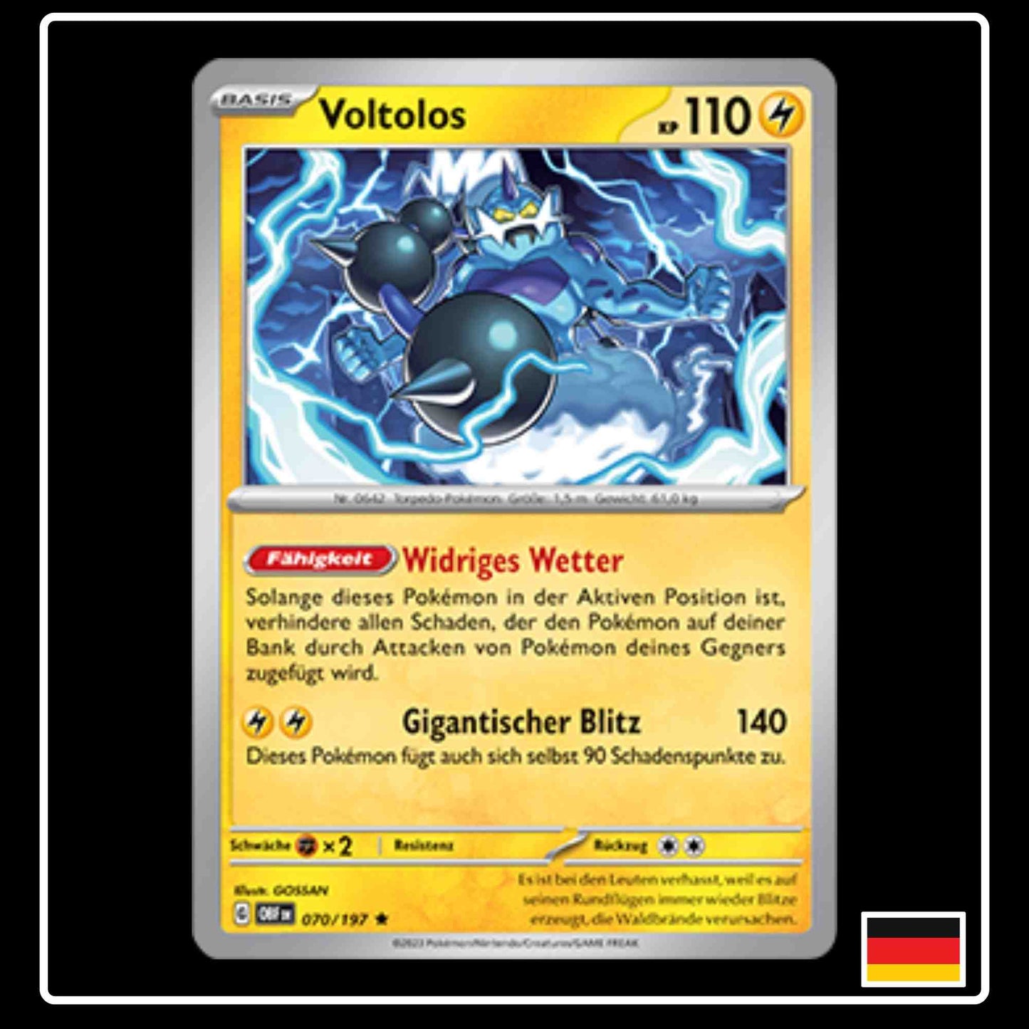 Voltolos Pokemon Karte