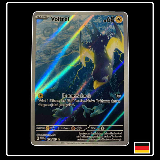 Voltrel Art Rare 178/167 Pokemon Karte aus Maskerade im Zwielicht