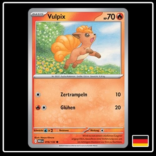 Vulpix 019/132 Pokemon Mega Entwicklung
