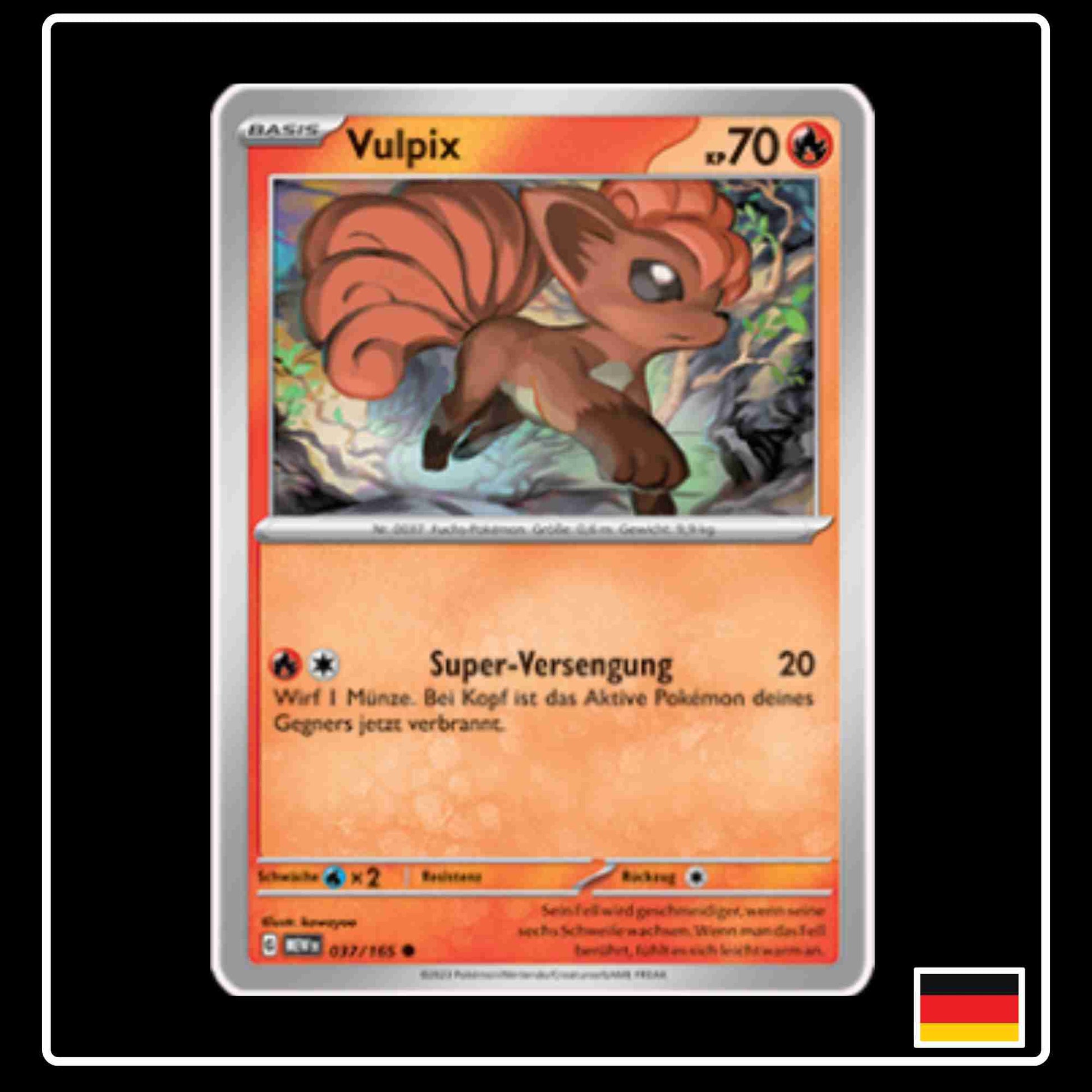 Vulpix 037/165 aus dem Pokemon Set Karmesin & Purpur 151 