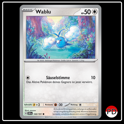 Wablu 148/191 Pokemon Stürmische Funken