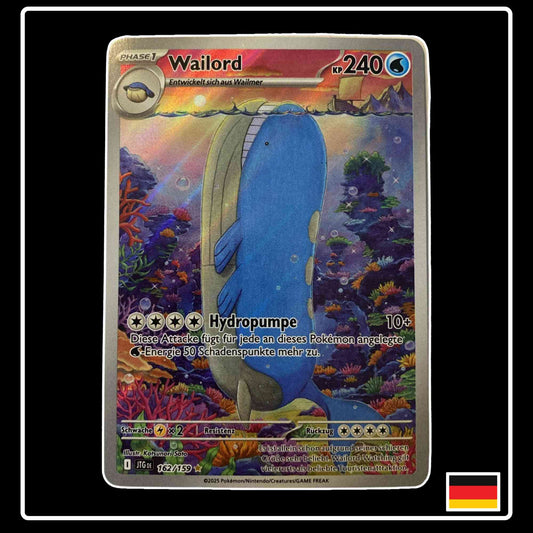 Wailord Illustration Rare 162/159 Pokemon Reisegefährten