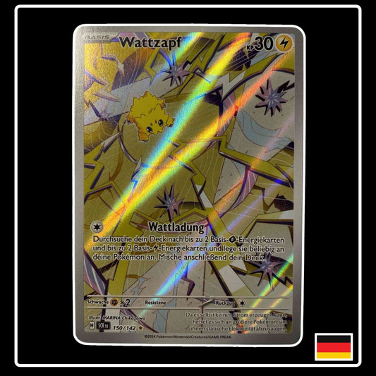 Wattzapf Illustration Rare 150/142 Pokemon Stellarkrone