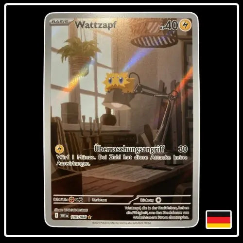 Wattzapf Illustration Rare 116/086 Pokemon Weisse Flammen