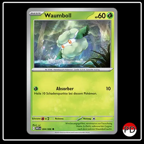 Waumboll 004/086 Pokemon Weisse Flammen