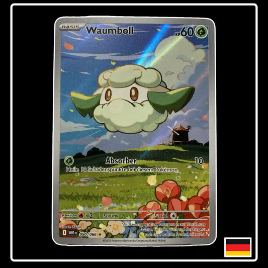 Waumboll Illustration Rare 090/086 Pokemon Weisse Flammen
