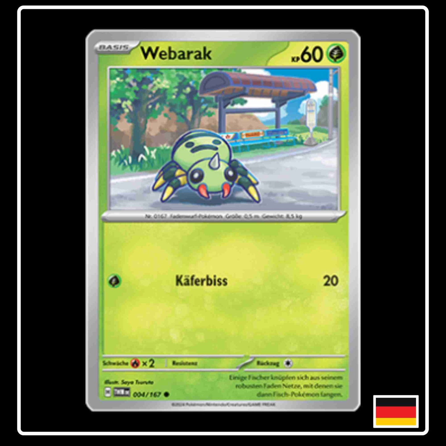 Webarak Pokemon Karte 004/167 aus dem Set Maskerade im Zwielicht