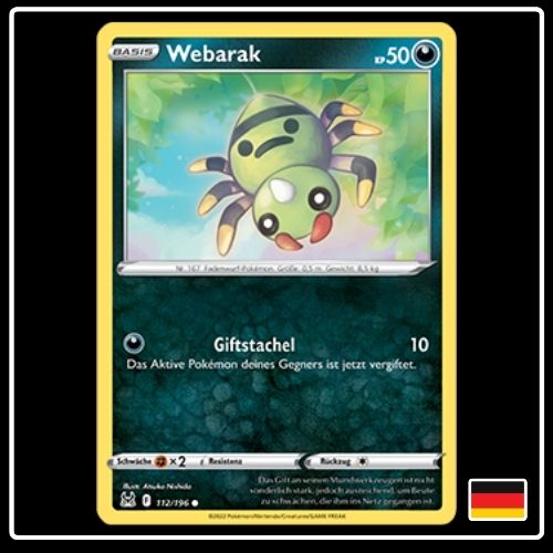 Webarak 112/196 Pokemon Verlorener Ursprung