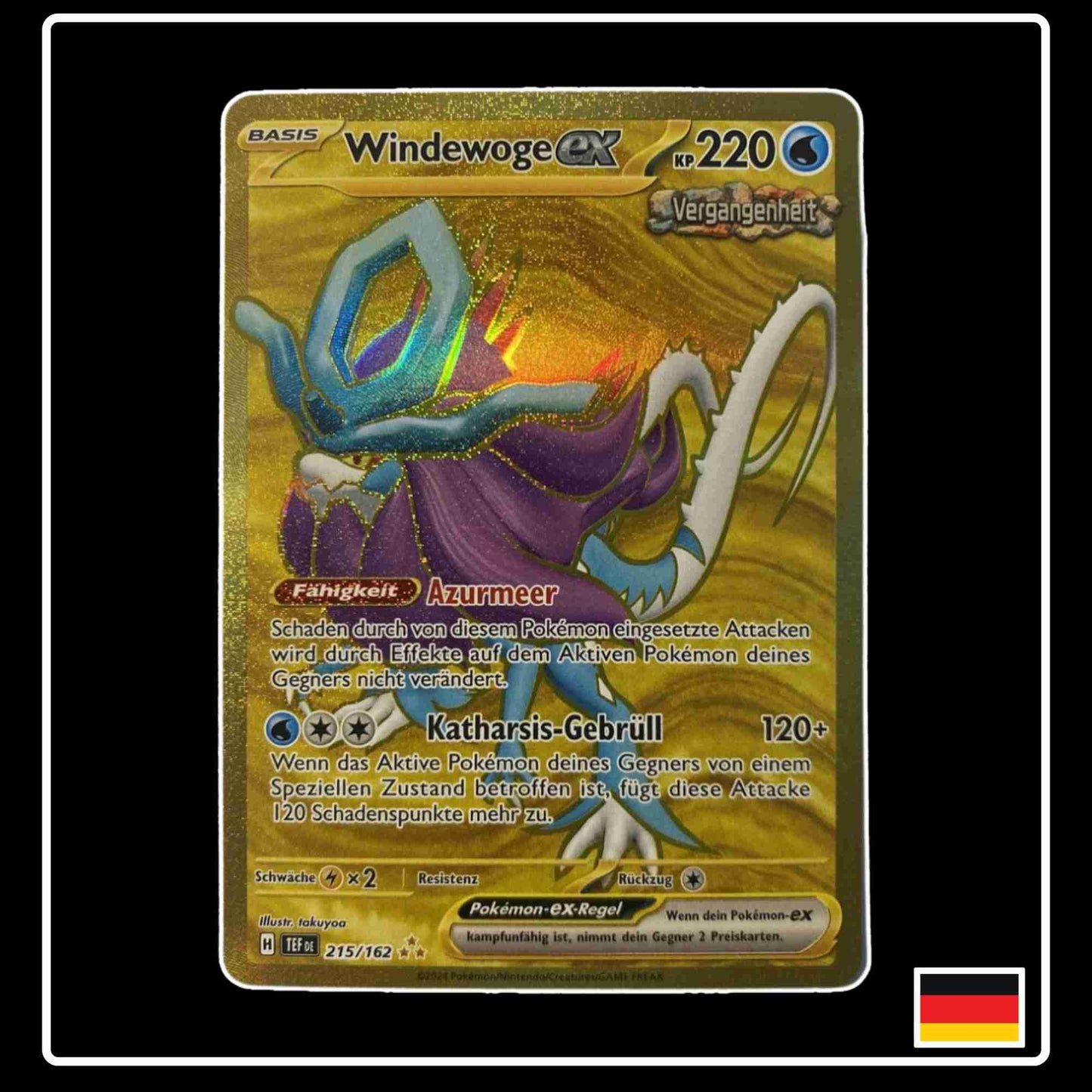 Windewoge ex GOLD 215/162 aus dem Pokemon Set Gewalten der Zeit