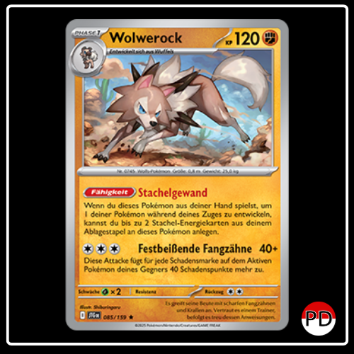 Wolwerock 085/159 Pokemon Reisegefährten