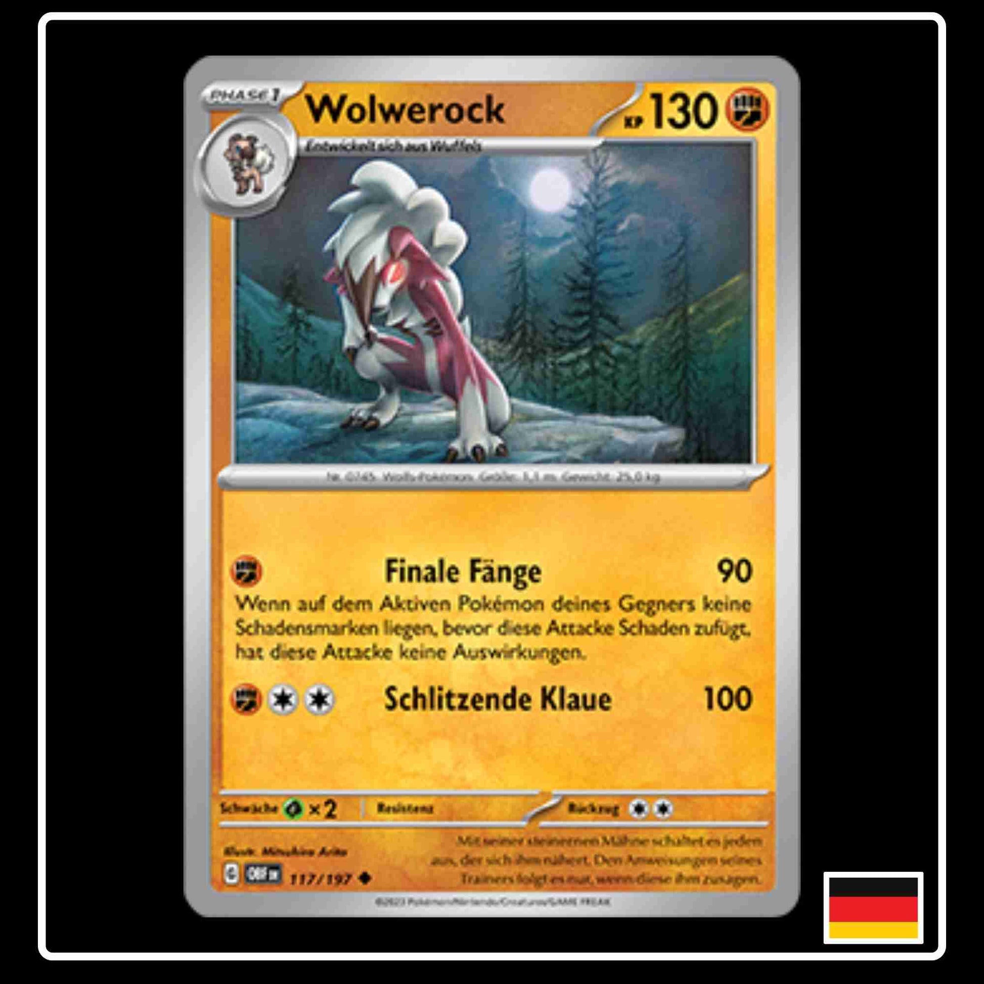 Pokemon Karte Wolwerock