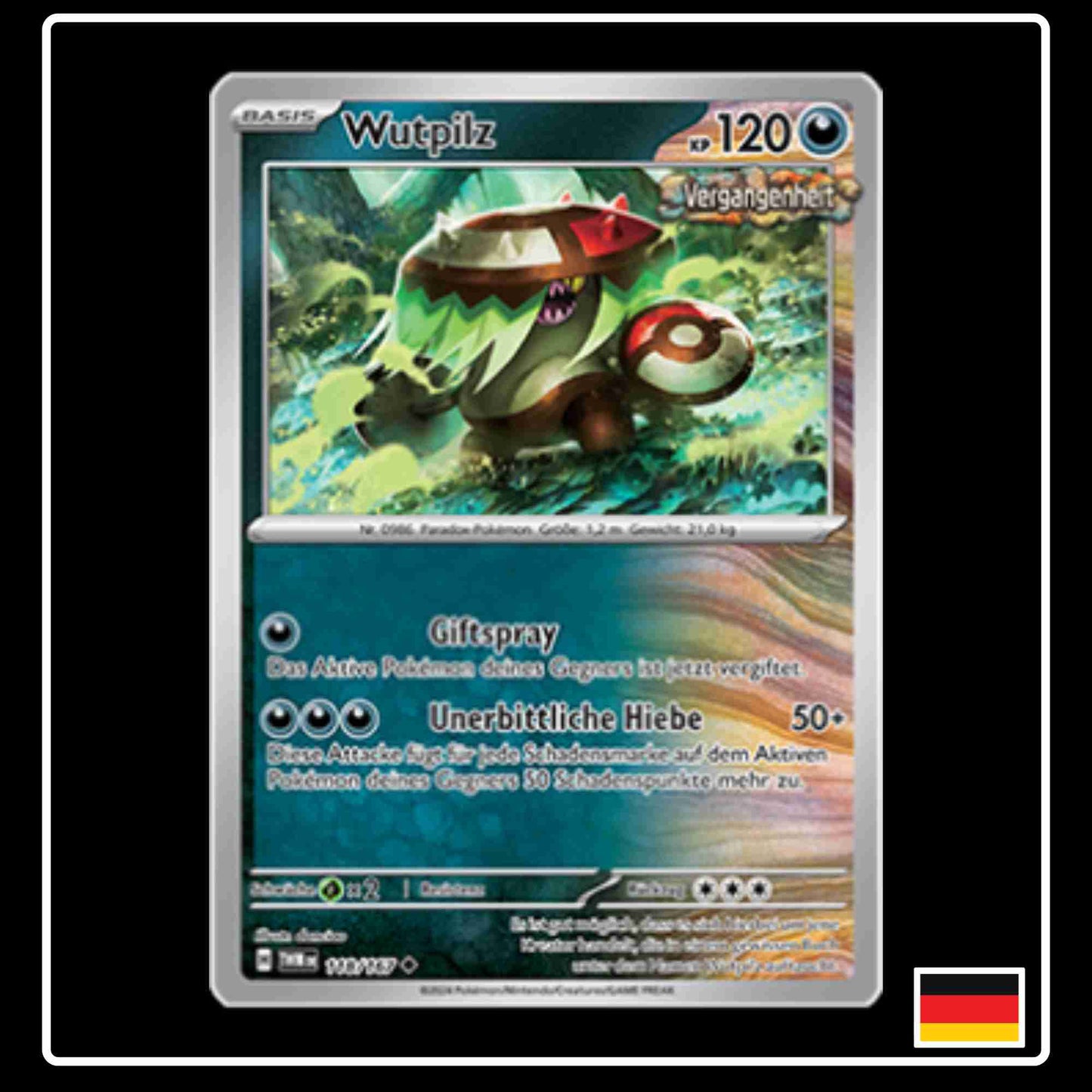 Wutpilz Pokemon Karte 118/167 aus dem Set Maskerade im Zwielicht