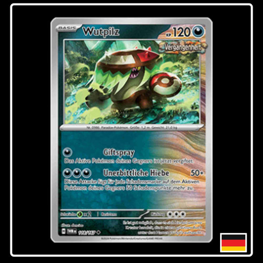 Wutpilz Pokemon Karte 118/167 aus dem Set Maskerade im Zwielicht